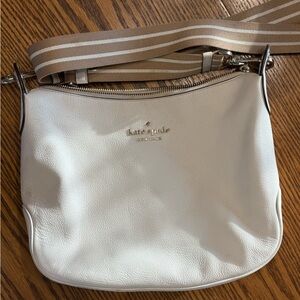 Kate Spade Cream Leather Crossbody with 2 Straps